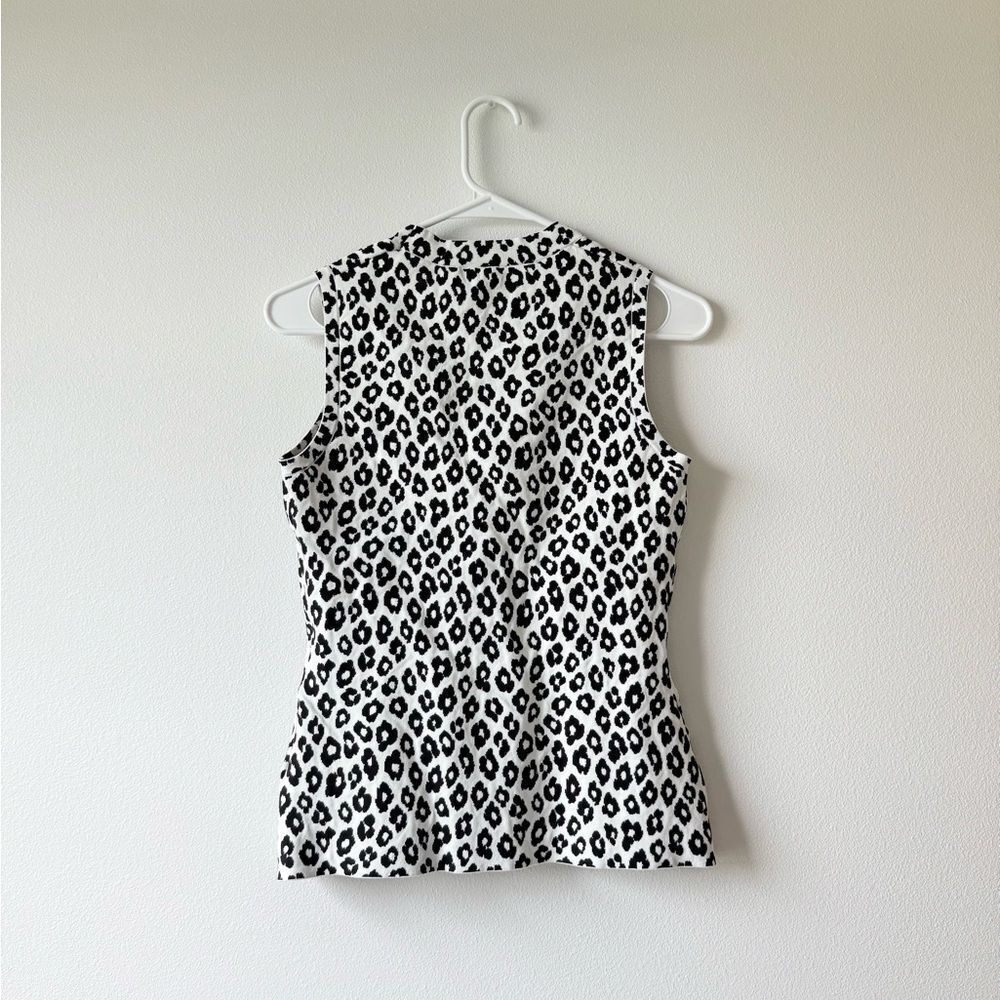 Theory Leopard Print Shell Top - Picture 3 of 4